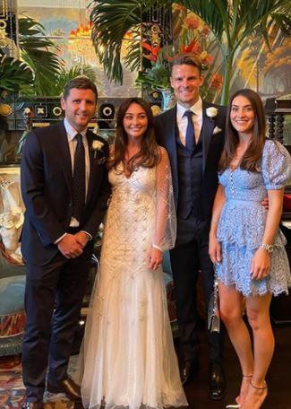 Lucy Bruce and her partner, Alex Bruce at Amy’s wedding.